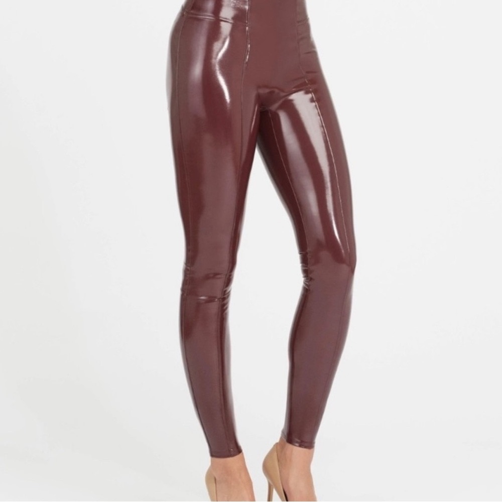 Spanx Faux Patent Leather Leggings